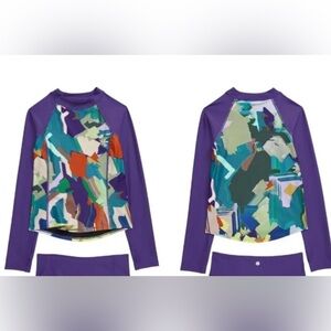 Zella Girls Stretch Rashguard Purple size 12